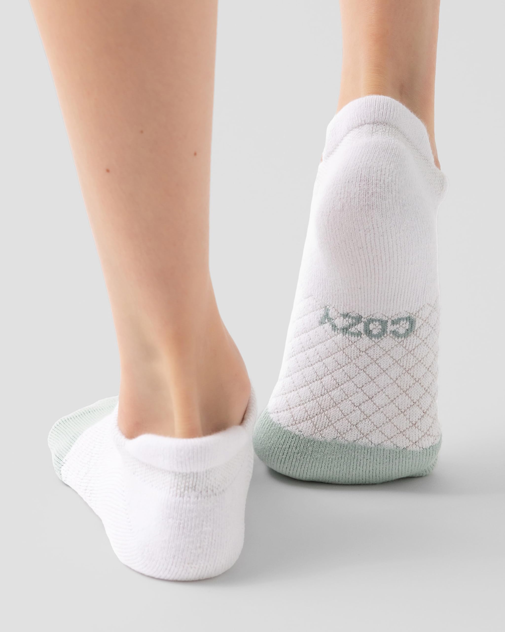 Cozy Earth Essential Ankle Socks for Women and Men – Soft Cotton Socks 2 Pack Set – Blister Cushion, Heel & Arch Support - Image 4