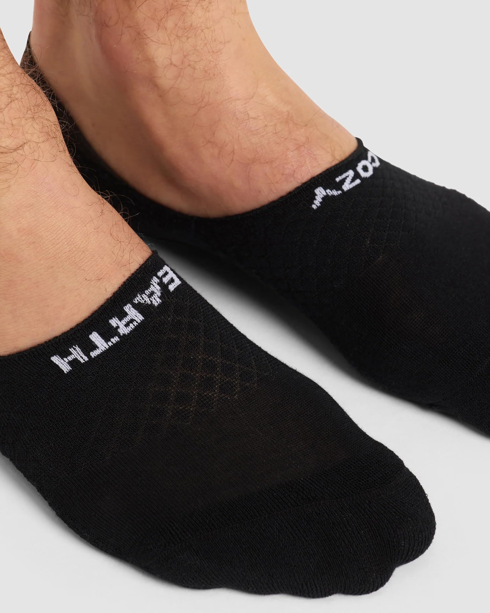 Cozy Earth Essential No Show Socks for Women And Men – Soft Cotton Low Cut Socks – Heel Grip & Blister Protection – 4 Pack - Image 3