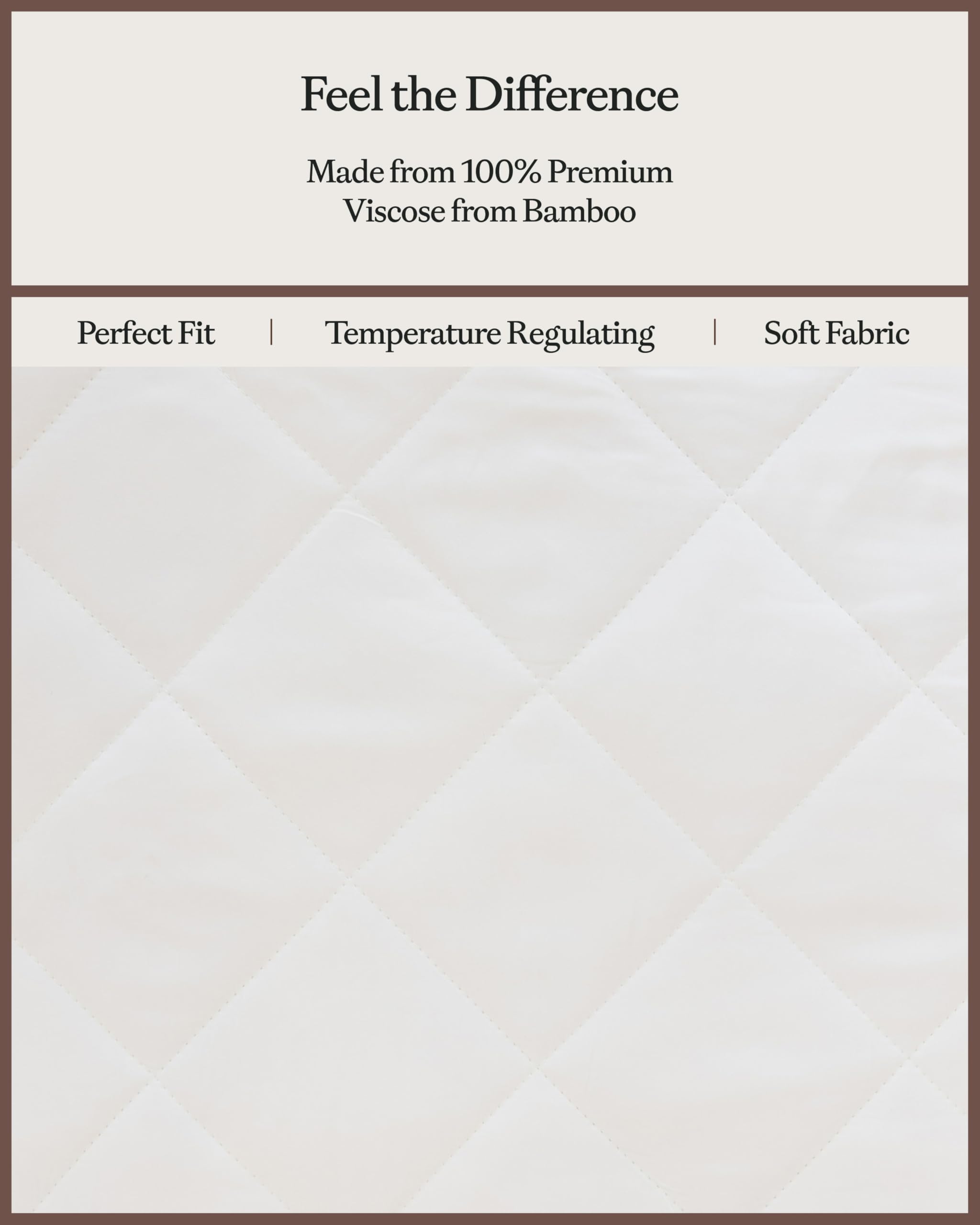 Cozy Earth King Size Mattress Pad - 100% Viscose from Bamboo Cooling Mattress Cover - Lightweight Temperature Regulating Bed Pad with 360-Degree Elastic Hem - Fits Mattresses up to 20” - Image 5