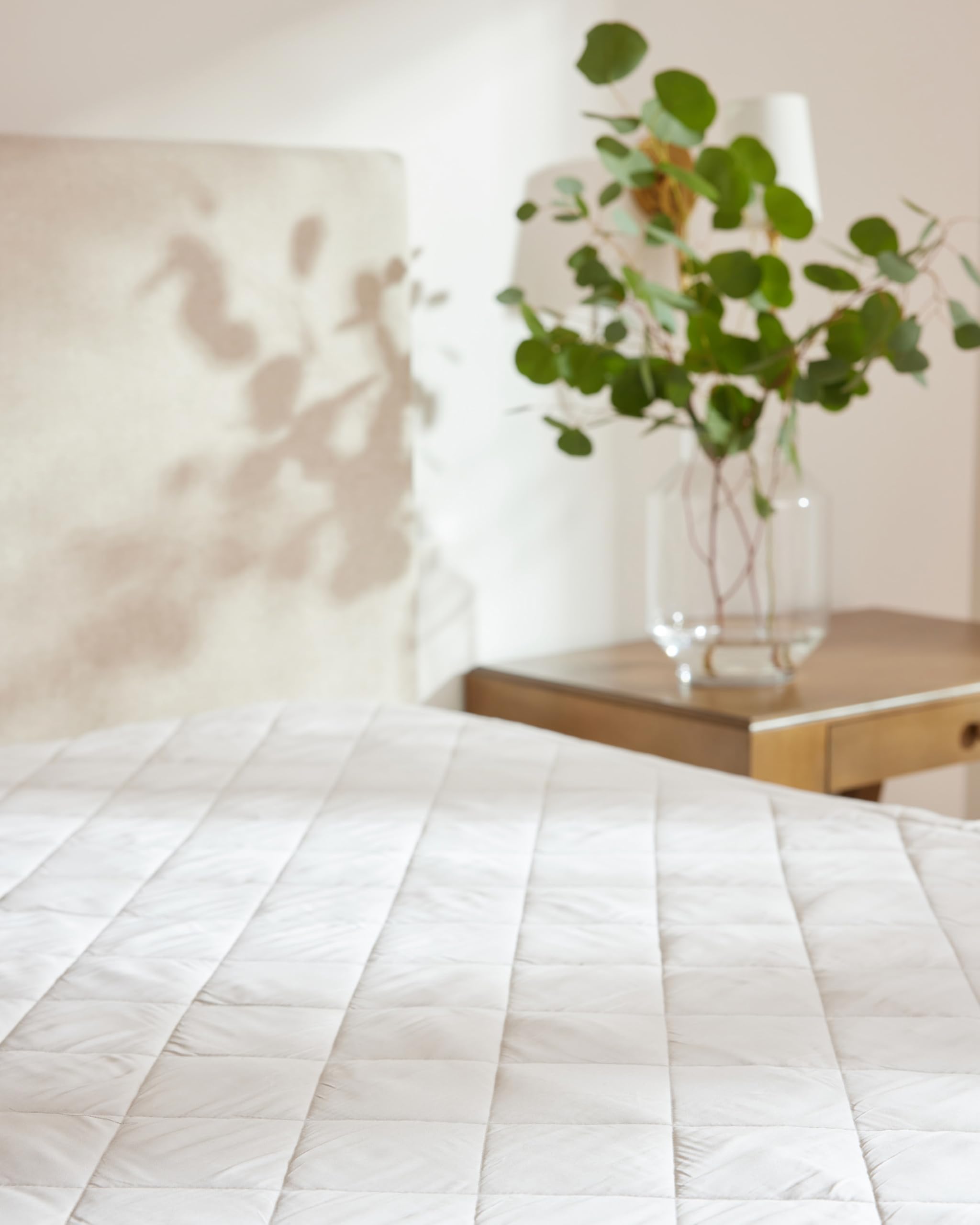 Cozy Earth King Size Mattress Pad - 100% Viscose from Bamboo Cooling Mattress Cover - Lightweight Temperature Regulating Bed Pad with 360-Degree Elastic Hem - Fits Mattresses up to 20” - Image 6