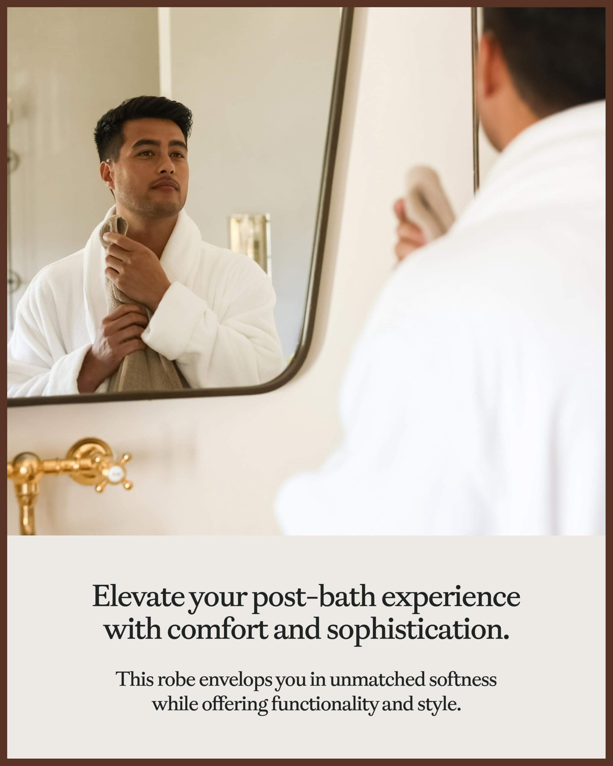 Cozy Earth Luxe Bath Robe - Luxury Robe for Women and Men, 60% Cotton & 40% Viscose from Bamboo - Image 3