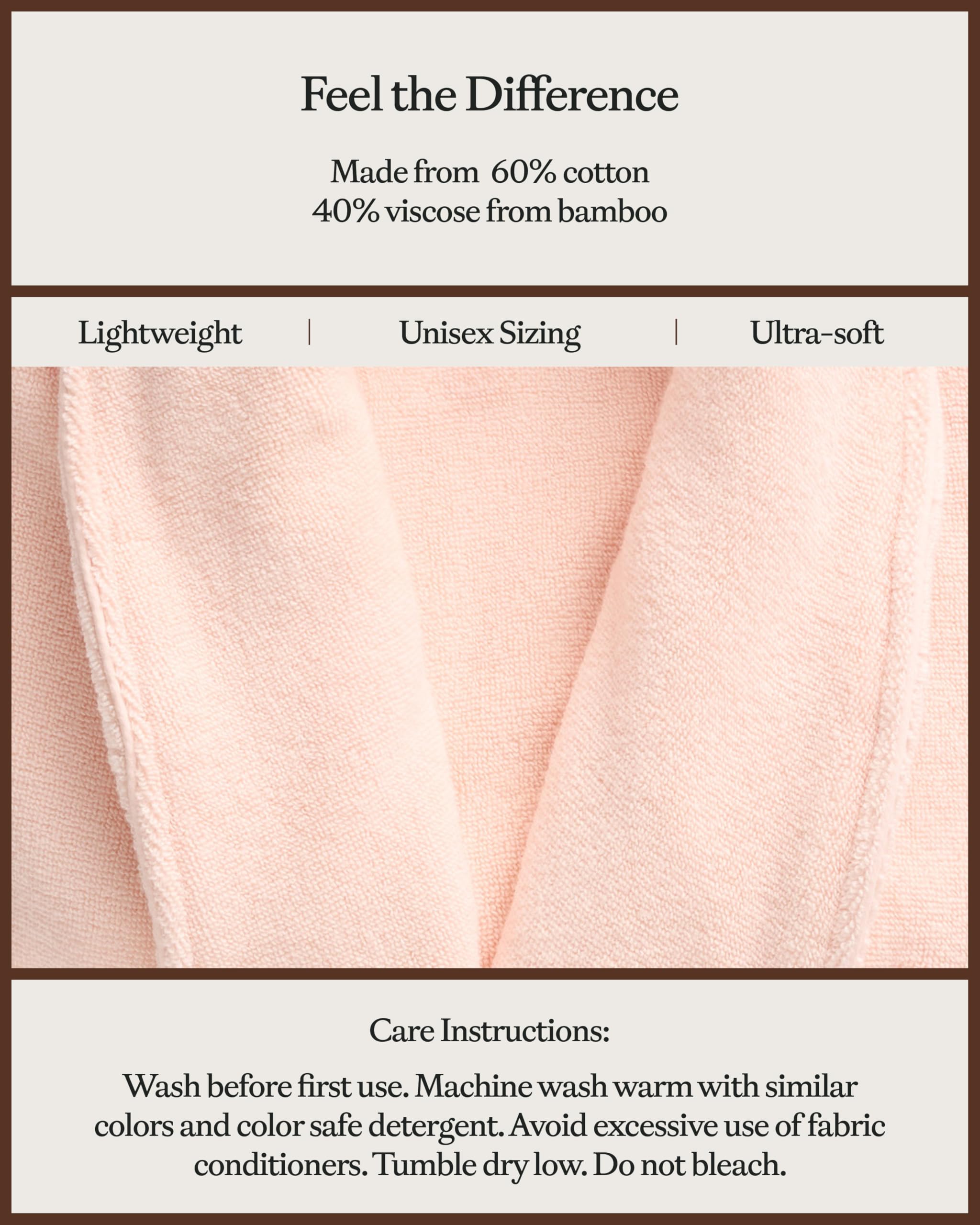 Cozy Earth Luxe Bath Robe - Luxury Robe for Women and Men, 60% Cotton & 40% Viscose from Bamboo - Image 5