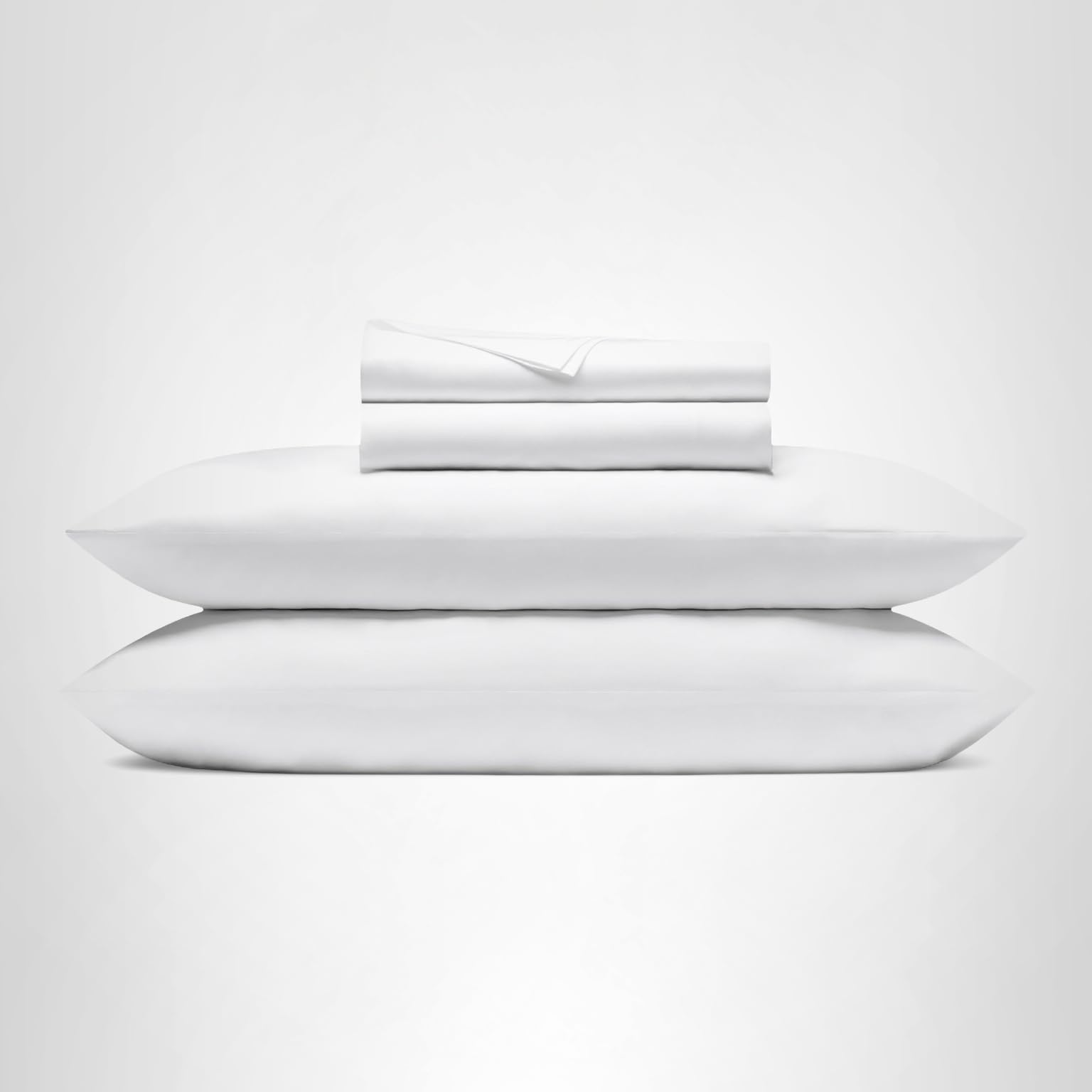 Cozy Earth Luxury Bed Sheet Set - 100% Viscose from Bamboo Fabric, Ultra-Soft & Breathable, Fits Regular & Deep Pocket Mattresses up to 20" - 4 Pieces King Sheet Set White - Image 8