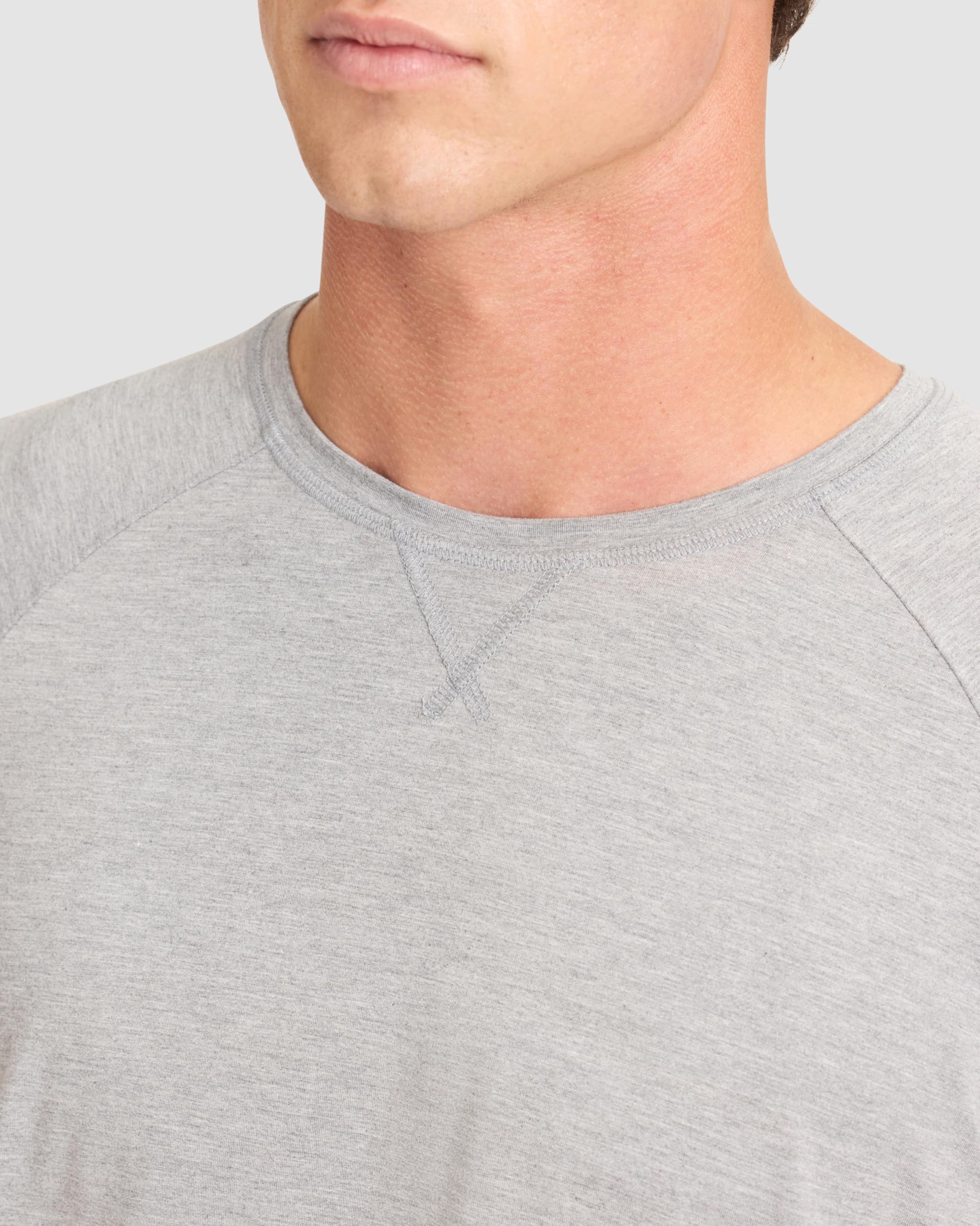 Cozy Earth Men’s Stretch-Knit Long Sleeve Shirt - Breathable Temperature Relaxed Slim Fit Loungewear T-Shirt for Men - Image 3