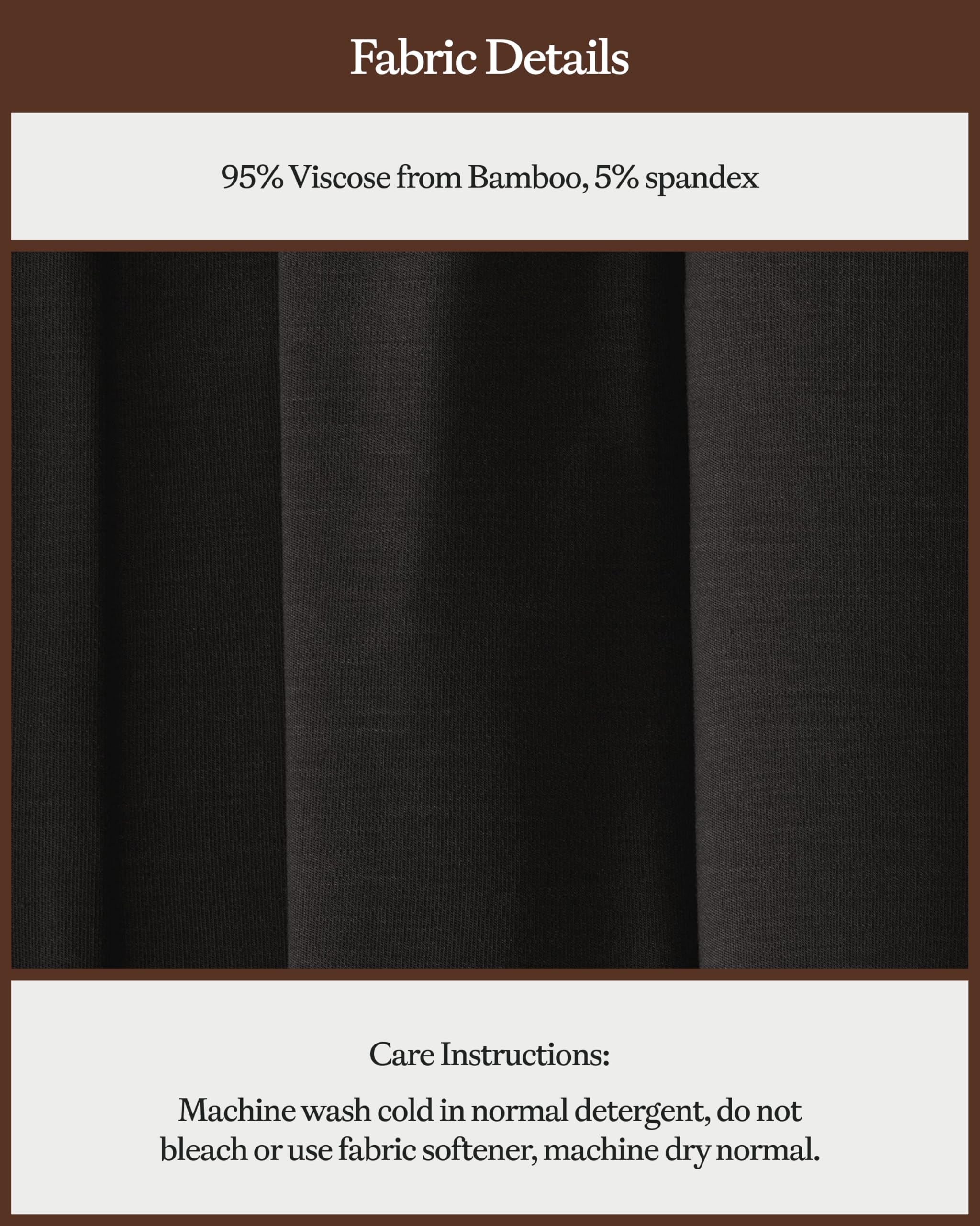 Cozy Earth Men’s Stretch-Knit Pajama Shorts - Breathable Temperature Regulating 95% Viscose from Bamboo Blend - Image 6