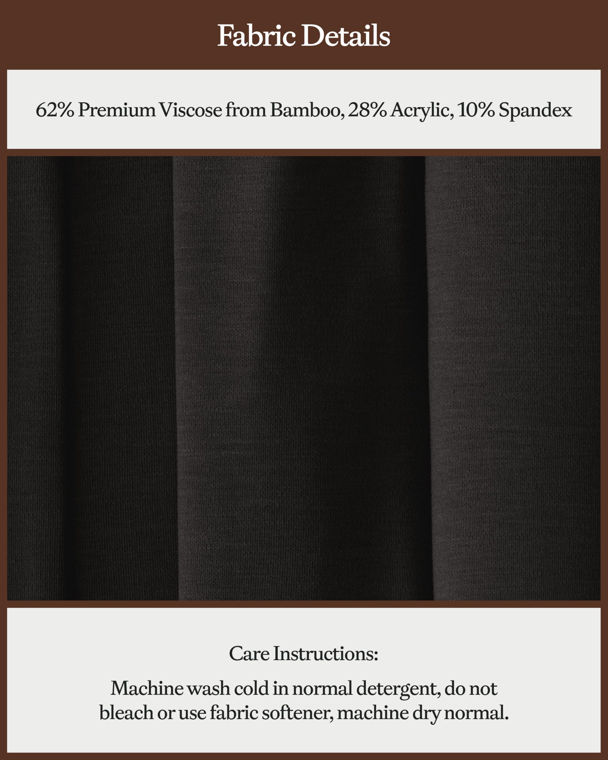 Cozy Earth Men’s Ultra Soft Jogger Pants Zippered Back Pocket - Viscose from Bamboo Blend - Image 6