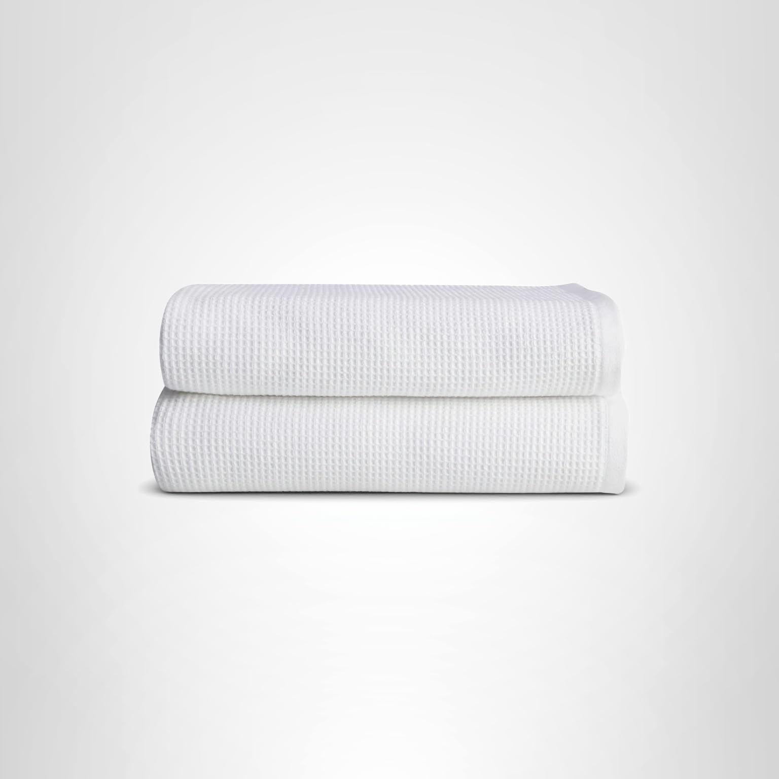 Cozy Earth Waffle Bath Sheets - 60% Cotton 40% Viscose from Bamboo Bath Sheets 40 x 65 Inches - Soft & Absorbent Terry, Reversible Mini Textured Waffle & Weave Pattern - 2 Pack - Image 8
