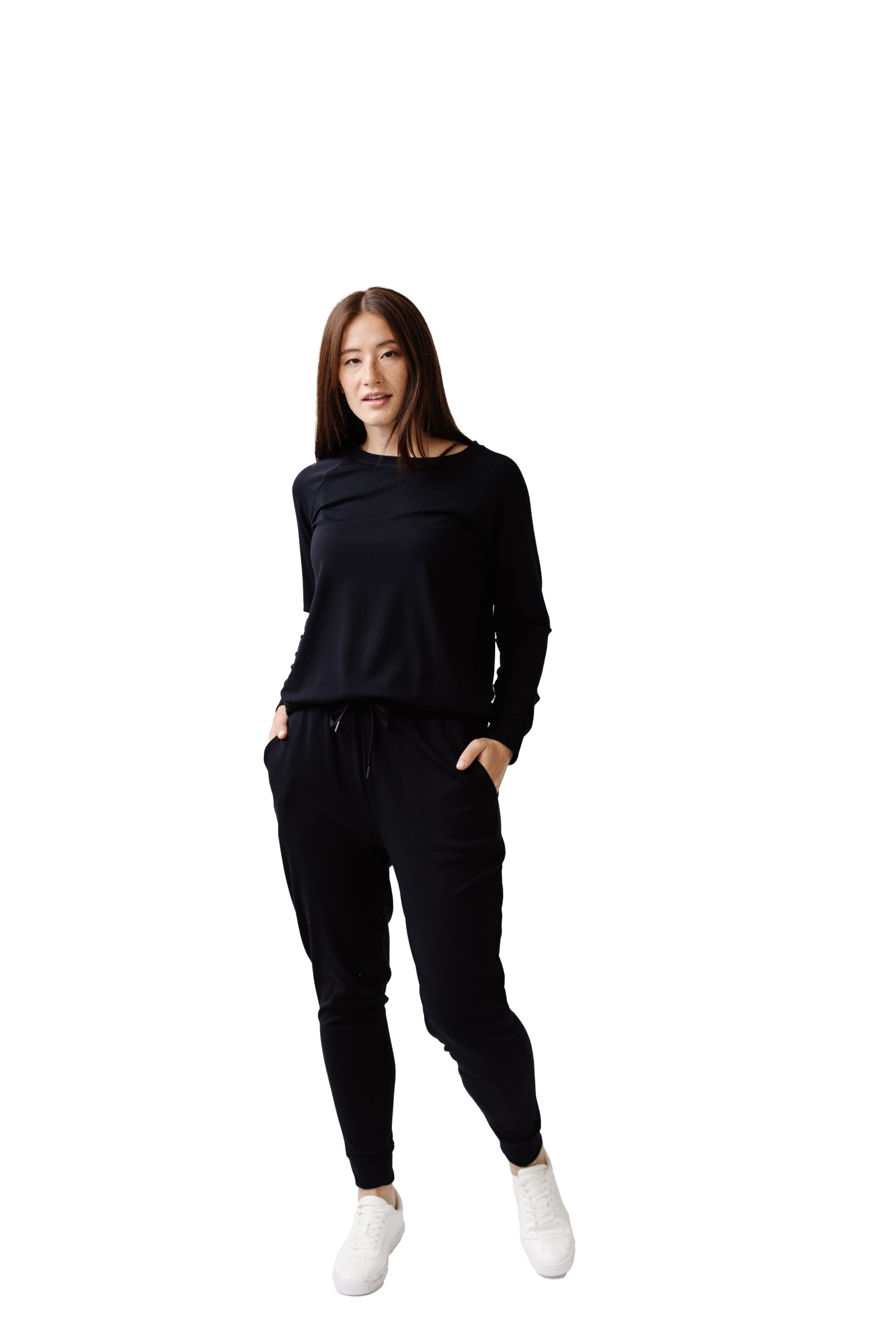 Cozy Earth Women’s Jogger Pants - 62% Viscose from Bamboo Blend - Lightweight All-Season Comfort