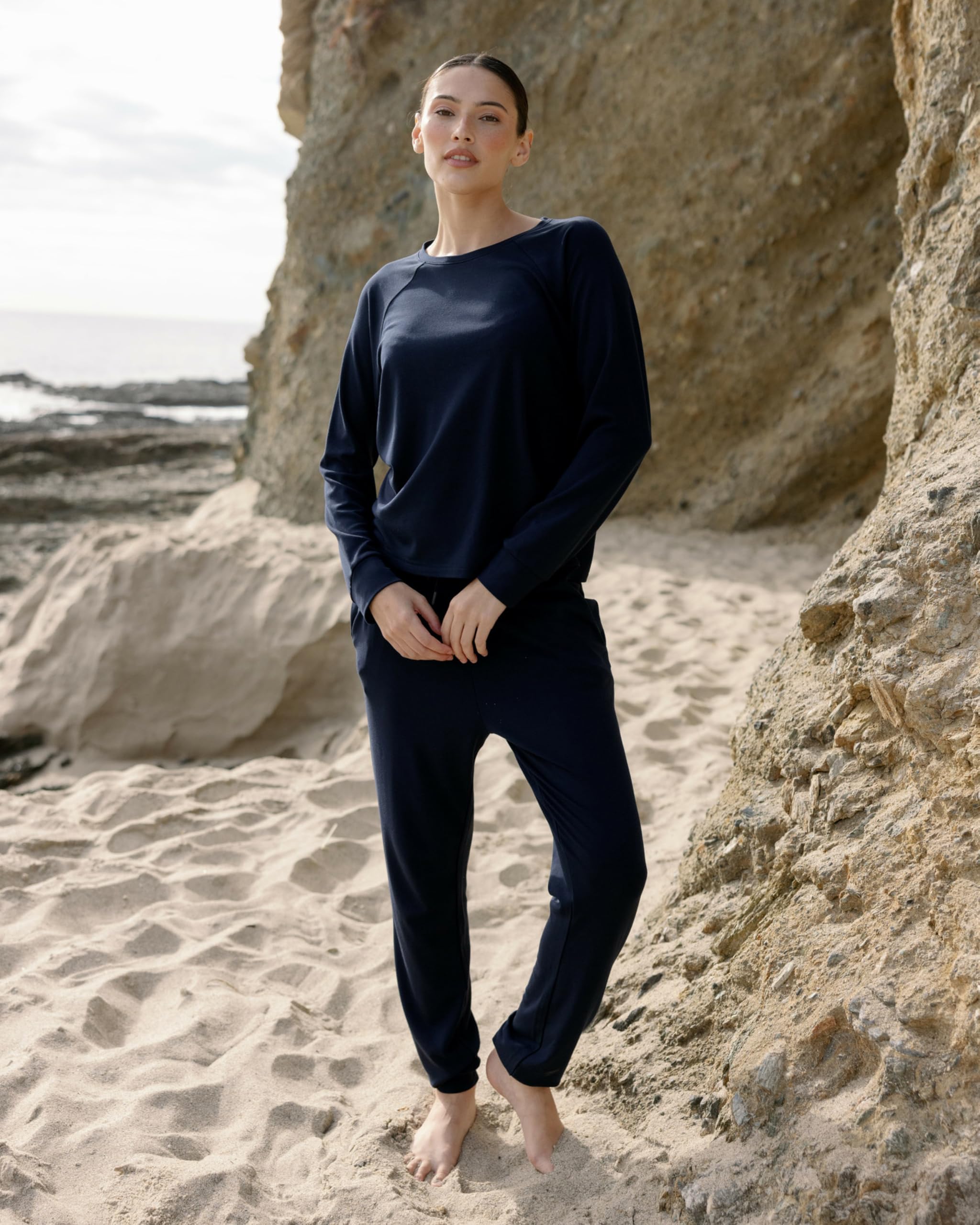 Cozy Earth Women’s Jogger Pants - 62% Viscose from Bamboo Blend - Lightweight All-Season Comfort - Image 4