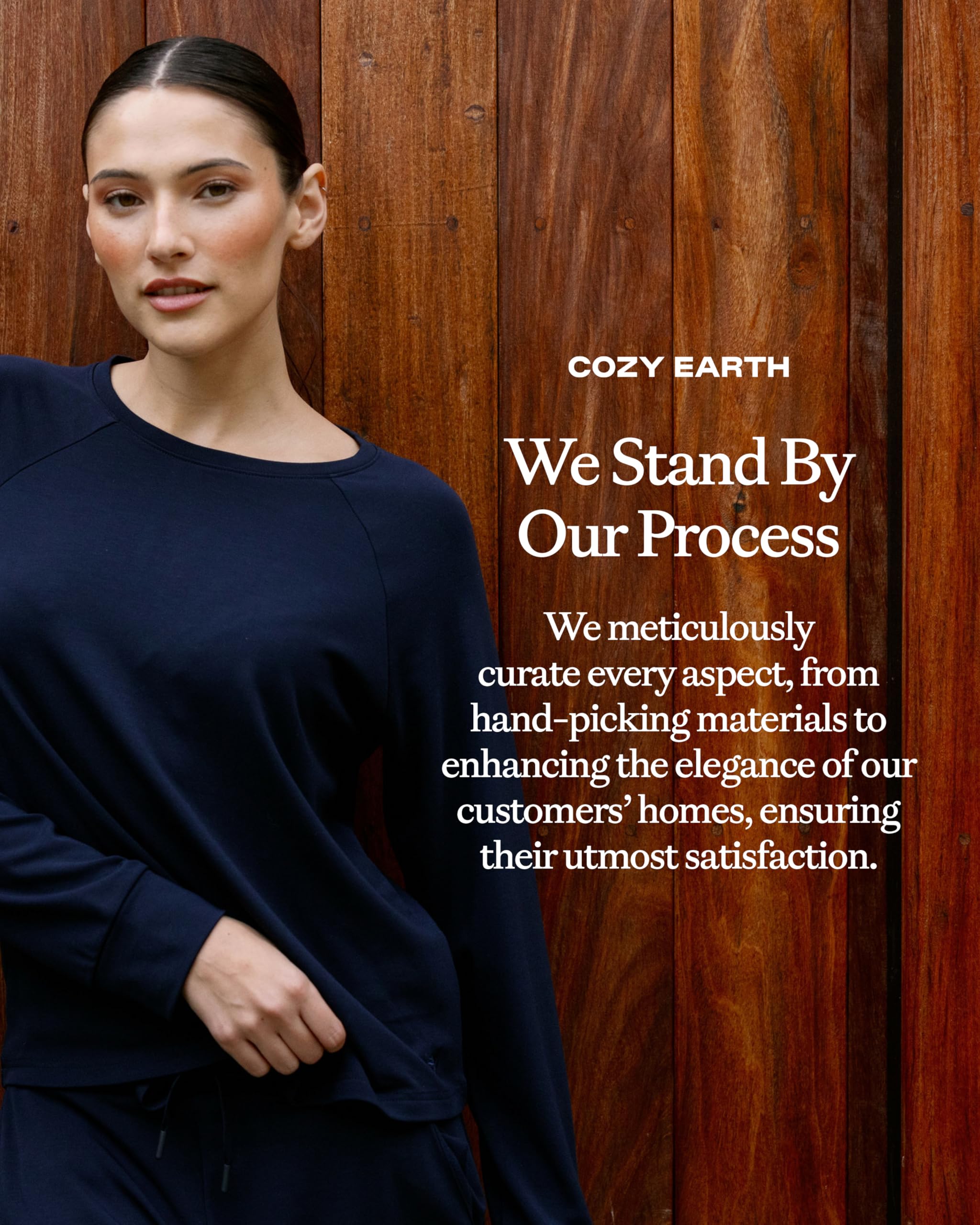 Cozy Earth Women's Pullover Crew - Made from Viscose from Bamboo, Ultra-Soft, Temperature Regulating - Image 6