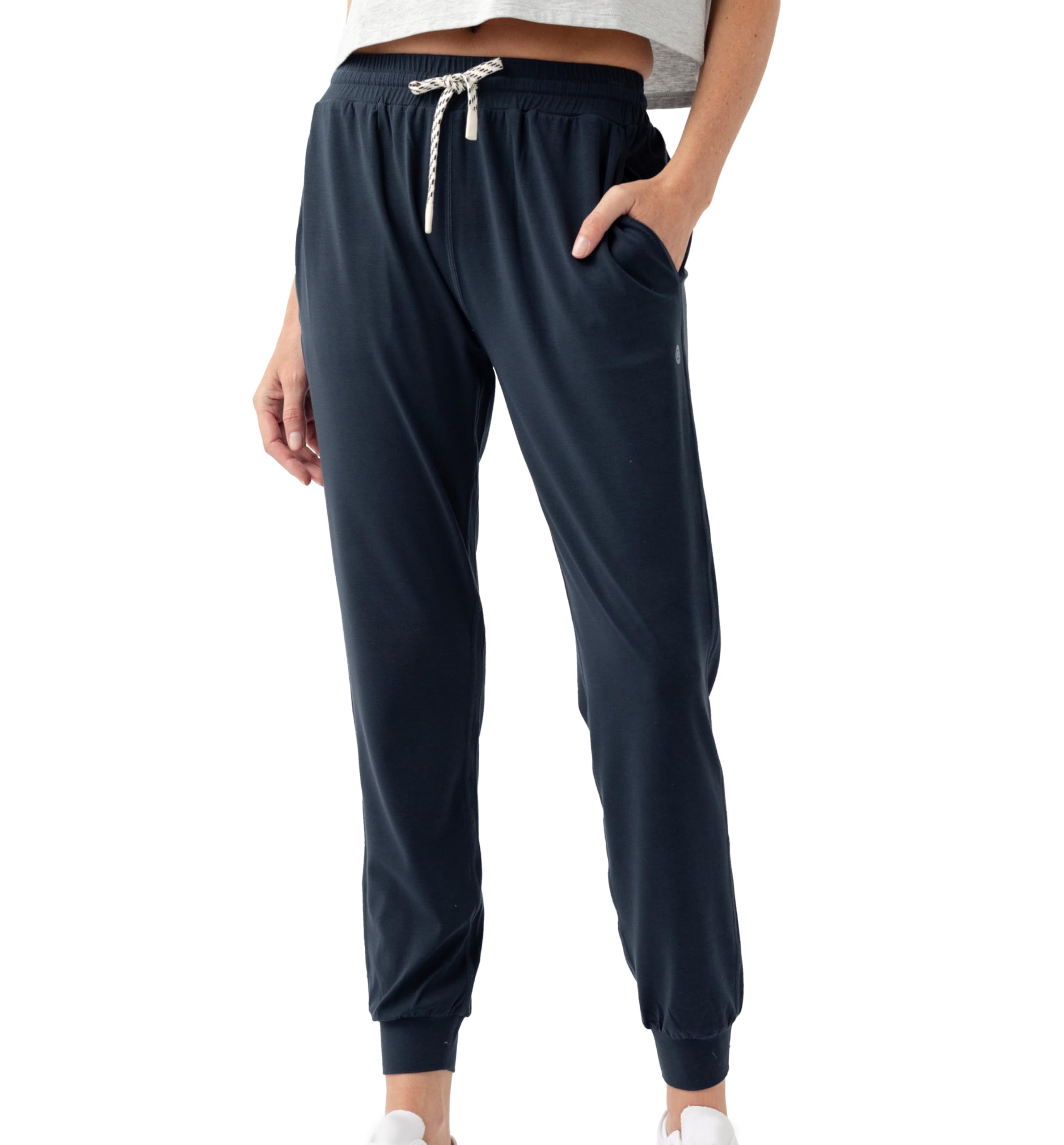 Cozy Earth Women's Studio Jogger Pants – Mid-Rise Lightweight Athletic Joggers with Pockets – Modal Activewear for Women