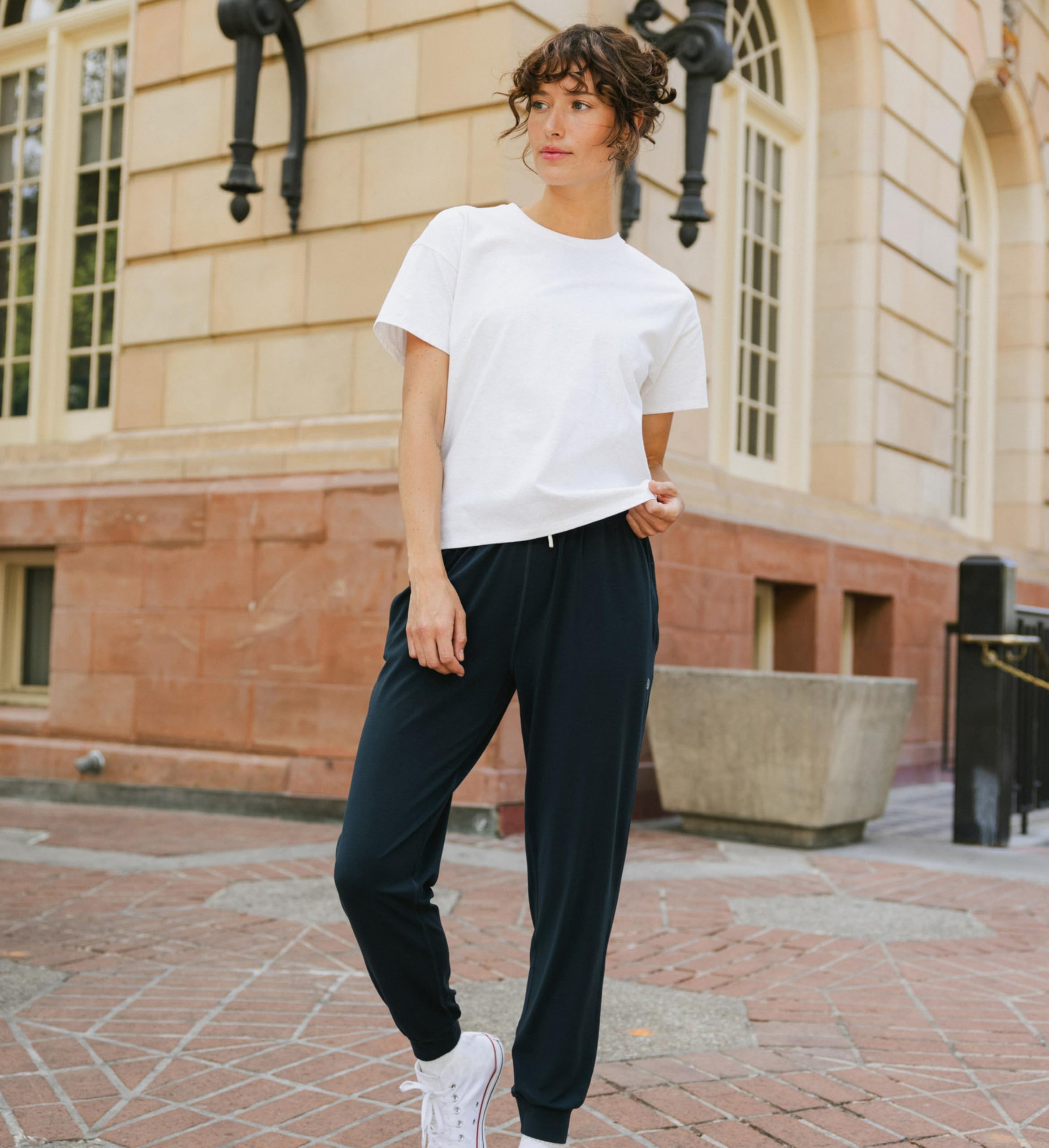 Cozy Earth Women's Studio Jogger Pants – Mid-Rise Lightweight Athletic Joggers with Pockets – Modal Activewear for Women - Image 3
